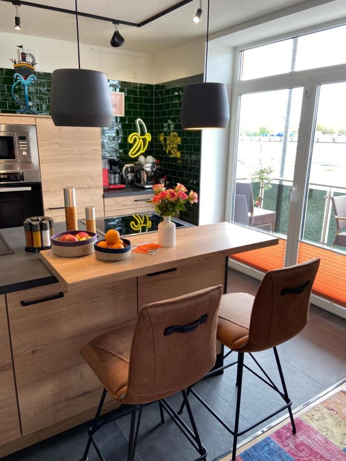 Ferienwohnung Atelier Achtung Ausblick! Rendsburg Exterior foto